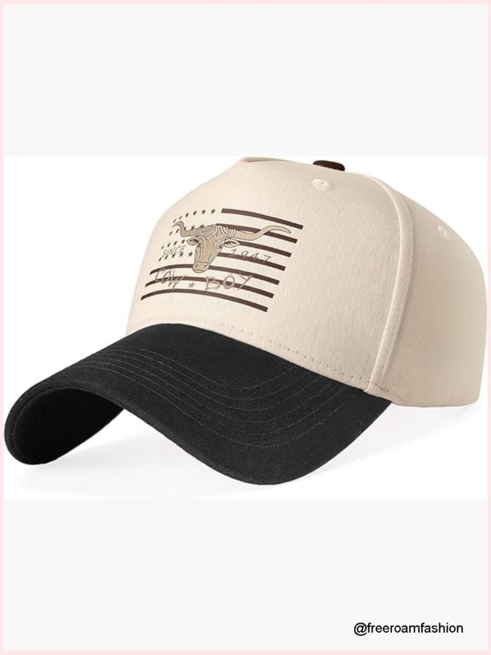 Cowboy Trucker Hat Structured Vintage Western Baseball Cap